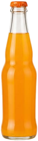 Bottiglia di vetro con aranciata