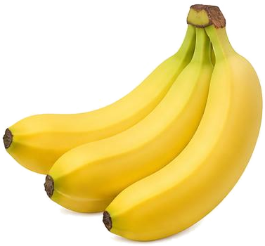 Casco di banane gialle mature