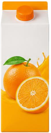 Brick di succo d'arancia